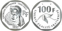 Frankreich 100 Francs Münze, Monnaie de Paris, Guynemer.BE, STGL -