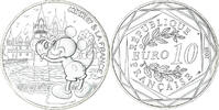 Frankreich 10 Euro Mickey un tour de Loire, STGL, Silber -