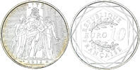 Frankreich 10 Euro Paris, UNZ+, Silber, Gadoury:EU 516, KM:2073 -