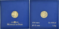 Frankreich 100 Euro 2009 Paris Monnaie de Paris, La Semeuse, Paris, FDC, STGL, Gold