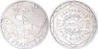 Frankreich 10 Euro Paris, UNZ, Silber, KM:1657 -