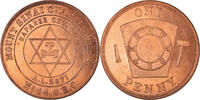Kanada betaalpenning Masonic, Napanee, Mount Sinaï, Chapter Penny, UNZ+ -