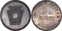 Kanada betaalpenning Masonic, Yarmouth, Union Chapter N°7, Chapter Penny, VZ -