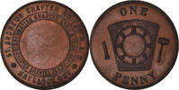 Kanada betaalpenning Masonic, Havelock, St Andrews, Chapter Penny, VZ+, Kupfer -