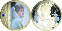 United Kingdom Medaille Portrait of a Princess, Diana, STGL, Copper Gilt -