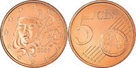 Frankreich 5 Euro Cent BU, STGL, Kupfer -
