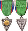Frankreich Medaille Dévouement, Sauvetage, Secourisme, Uncirculated, Silvered -