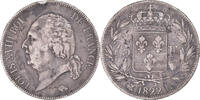 Frankreich 5 Francs Münze, Louis XVIII, Bordeaux, S+, Silber, KM:711.7 -