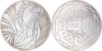Frankreich 10 Euro Coq, Paris, UNZ+, Silber -