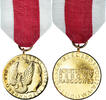Polen Medaille Mérite pour la Défense Nationale, Classe Or, Uncirculated -