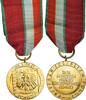 Polen Medaille Maintien de la Paix, WAR, Uncirculated, Gilt Bronze -