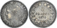 Frankreich 5 Francs Münze, Cérès, Bordeaux, S, Silber, KM:818.2 -