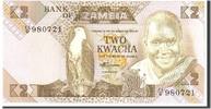 Sambia 2 Kwacha Geldschein, Undated, KM:24c, UNZ- -