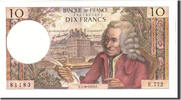 Frankreich 10 Francs Geldschein, 1972-06-01, UNZ, Fayette:62.57, KM:147d -