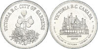 Kanada Trade Dollar Victoria B.C, City of Garden, VZ, Acier plaqué -