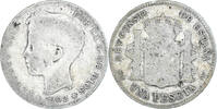 Spanien Peseta Münze, Alfonso XIII, Madrid, SGE, Silber, KM:706 -