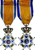Niederlande Medaille Wihelmina, Ordre d'Orange-Nassau, Croix de Chevalier -