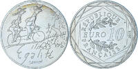 Frankreich 10 Euro Egalité, Sempé, UNZ+, Silber, Gadoury:EU718 -