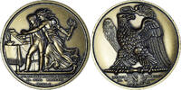 Frankreich Medaille L'Empereur Napoléon Abdique, Brenet, Restrike, STGL -