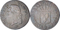 Frankreich Sol à l'Ecu Münze, Louis XVI, Lyon, S, Kupfer, Gadoury:350 -