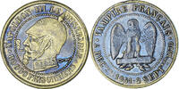 Frankreich 5 Centimes Münze, Napoleon III, Satirique, UNZ, Messing -
