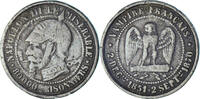 Frankreich 5 Centimes Münze, Napoleon III, Satirique, SS, Zinn -