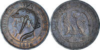 Frankreich 10 Centimes Münze, Napoléon III, Paris, Satirique -