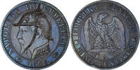 Frankreich 5 Centimes Münze, Napoleon III, Paris, Satirique -