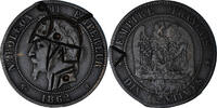 Frankreich 10 Centimes Münze, Napoléon III, Strasbourg -