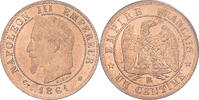 Frankreich Centime Münze, Napoleon III, Napoléon III, Strasbourg, VZ+ -