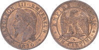 Frankreich Centime Münze, Napoleon III, Paris, SS+, Bronze -