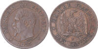 Frankreich 2 Centimes Münze, Napoleon III, Napoléon III, Lille, Rare -