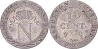 Frankreich 10 Centimes Münze, Napoléon I, Perpignan, SS, Billon -
