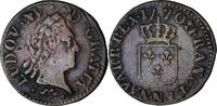 Frankreich Liard Münze, Louis XV, Liard à la vieille tête -