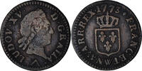 Frankreich Liard Münze, Louis XV, Liard à la vieille tête, Lille, S+ -