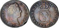 Frankreich Sol à la vieille tête Münze, Louis XV, Besançon, S+ -