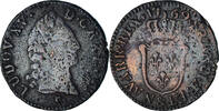 Frankreich 1/2 Sol d'Aix Münze, Louis XV, Aix, S, Kupfer, Gadoury:274 -