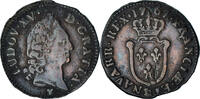 Frankreich 1/2 Sol d'Aix Münze, Louis XV, Aix, SS, Kupfer, Gadoury:274 -