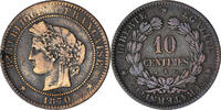 Frankreich 10 Centimes Münze, Cérès, Paris, S, Bronze, KM:815.1 -