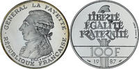 Frankreich 100 Francs Münze, BE, STGL, Silber, KM:962a, Gadoury:902 -