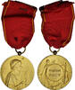 Frankreich Medaille Musique, Pacy, Very Good Quality, Rivet, Gilt Bronze, 40 -