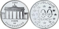 Frankreich 100 Francs-15 Ecus Münze, Porte de Brandebourg, BE, STGL -