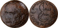 Frankreich Medaille 1983 Louis Aragon, Kupfer, Salmon, UNZ