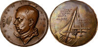 Frankreich Medaille Antoine de St Exupery, Bronze, Galtié, UNZ