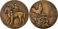 Frankreich Medaille 1918 Alsace, Libération de Mulhouse, Bronze, Dammann UNZ