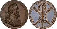 Frankreich Medaille Henri IV, Duo Protegit Unus, Bronze, Restrike, UNZ -