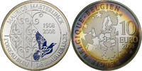 Belgien 10 Euro L'Oiseau bleu, BE, colourized, Brussels, Silber, STGL -
