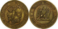 Frankreich 5 Centimes Napoleon III, Paris, Satirique, Bronze, SS -