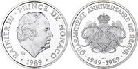 Monaco Medaille 40 ème Anniversaire de Rainier III, Silber, STGL -