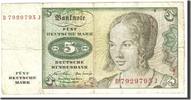Bundesrepublik Deutschland 5 Deutsche Mark Geldschein, 1970-01-02 -
